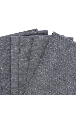 6 servilletas de tela -  40 x 40 cm - Azul