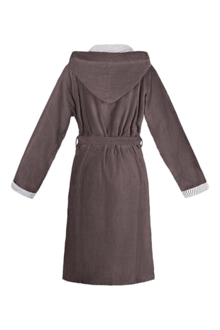 Albornoz con capucha - Gris oscuro