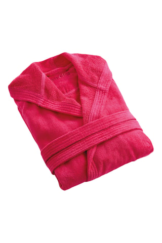 Albornoz con capucha Fucsia