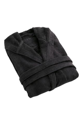 Albornoz con capucha - Gris oscuro