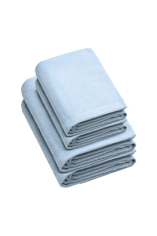 4 toallas Lagon - Celeste