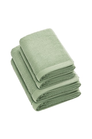 4 toallas Lagon - Verde claro