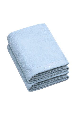 2 toallas de ducha Lagon - Azul ­- 70 x 140 cm