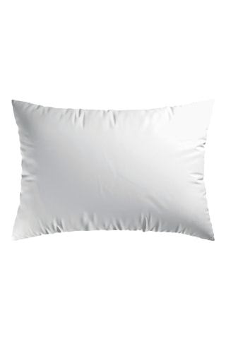 Federa satinata di cotone plissé 80 fili/cm² Lotus - Bianco