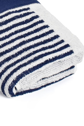 2 toalla de mano de satén de algodón Sailor - Blanco - 40 x 66 cm