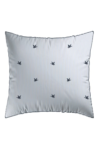 Federa satinata di cotone 80 fili/cm² Canards rayés - Blu
