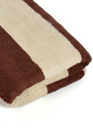 2 toallas de mano Nomad - Castaño - 50 x 90 cm