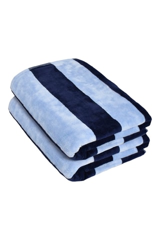 2 toallas de mano Bastin - Azul ­- 50 x 90 cm