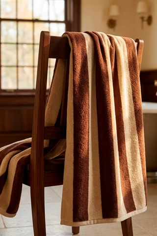 2 toallas de mano Nomad - Castaño - 70 x 140 cm
