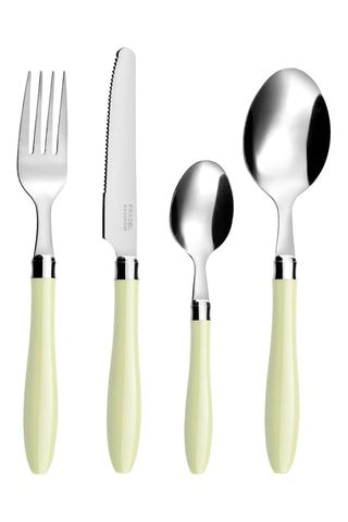 Ménagère en acier inoxydable 18/0 Réglisse Sauge - 16 pièces