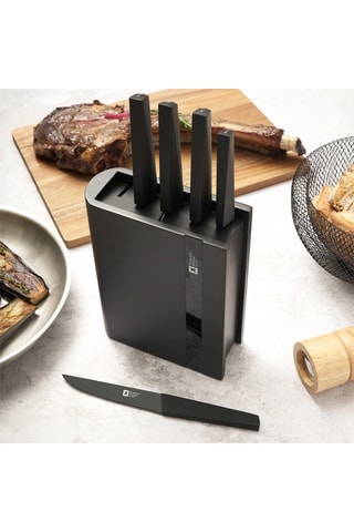 Bloc de 5 couteaux en acier inoxydable Edge