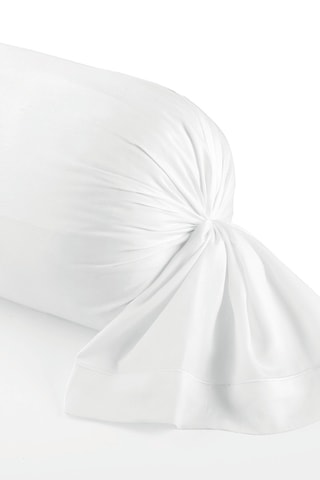 Funda de almohada de satén de algodón 80 hilos/cm² Uni 1 baratta - Blanco