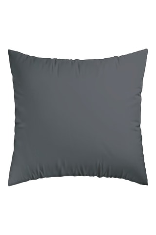 2 fundas de almohada de satén de algodón 80 hilos/cm² Dobby - Gris oscuro