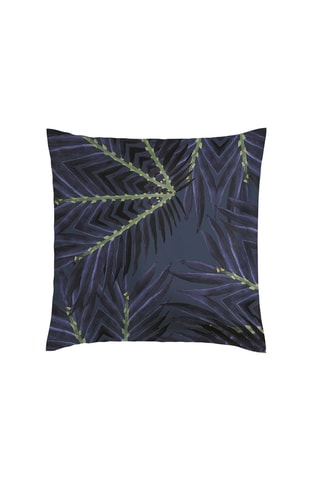 Funda de almohada de satén de algodón 80 hilos/cm² Hirondelles - Azul marino