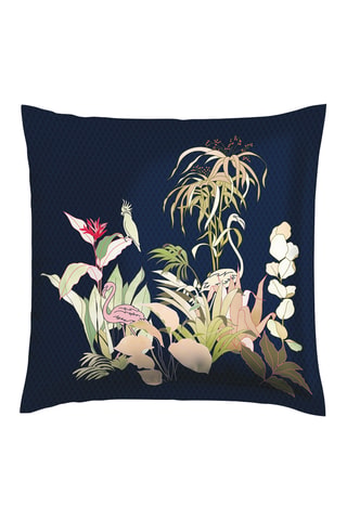 Funda de almohada de satén de algodón 80 hilos/cm² Miami - Azul oscuro