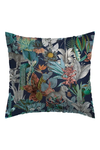 Federa in raso di cotone 80 fili/cm² Zanzibar - Navy