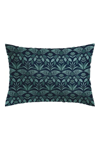 Funda de almohada de satén de algodón 80 hilos/cm² Zanzibar - Azul marino