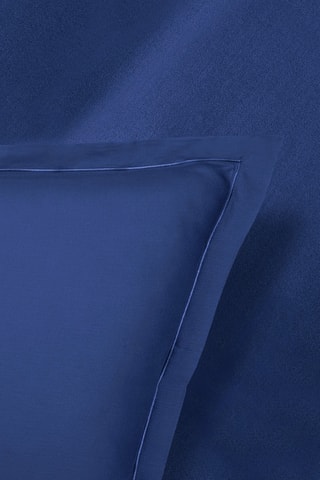 2 fundas de almohada de satén de algodón 80 hilos/cm² Uni 1 baratta - Azul marino