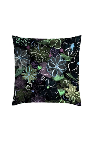 2 fundas de almohada de satén de algodón 80 hilos/cm² - Negro