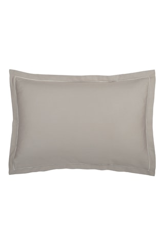 2 fundas de almohada de satén de algodón 80 hilos/cm² Uni 1 baratta - Topo