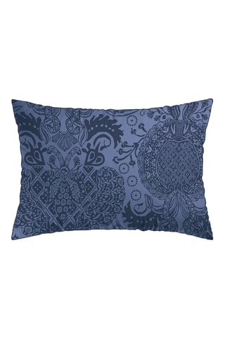 2 fundas de almohada de satén de algodón Arles - Azul