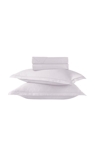 Juego de sábanas de satén de algodón 80 hilos/cm² Uni 1 baratta - Gris