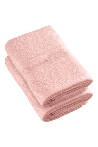 2 toallas de mano - Rosa - 50 x 100 cm