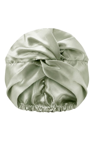 Gorro de seda Nyméa - Verde salvia