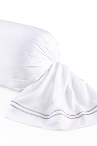 Funda de almohada de satén de algodón 120 hilos/cm² Nîmes - Gris - 43 x 210 cm