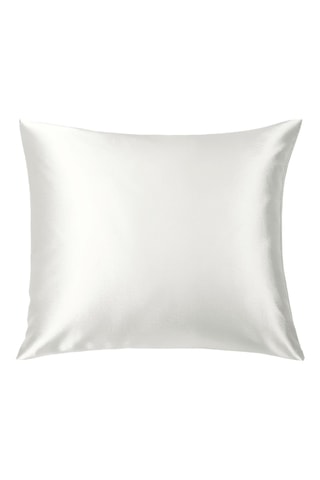 Funda de almohada de seda Brume de soie - Blanco - 63 x 63 cm