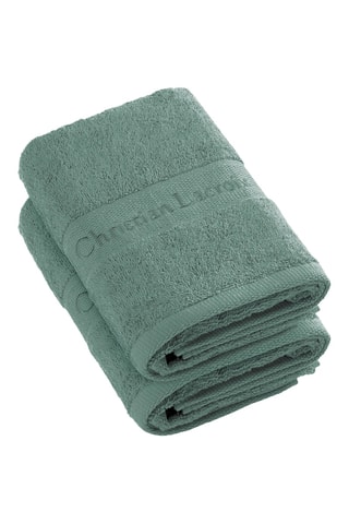 2 toallas de mano - Verde botella