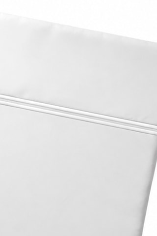 Sábana encimera de satén de algodón 80 hilos/cm² Nîmes - Blanco