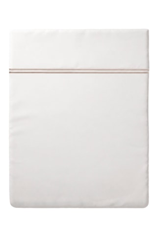 Sábana encimera de satén de algodón 80 hilos/cm² Nîmes - Topo
