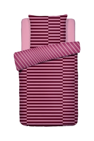 Juego de nórdico de satén de algodón 80 hilos/cm² Eclat - Rosa
