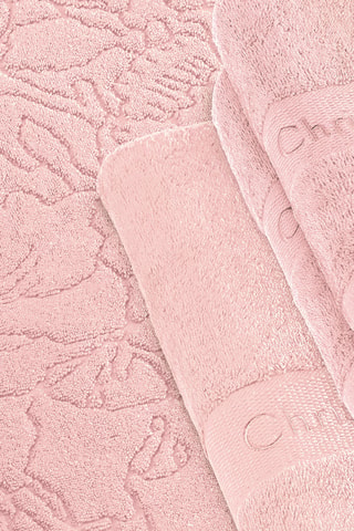 Juego de textil de baño - Rosa salmón - 6 piezas