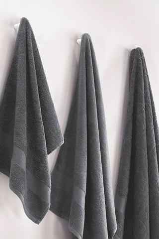 8 toallas y 4 manoplas - Gris oscuro
