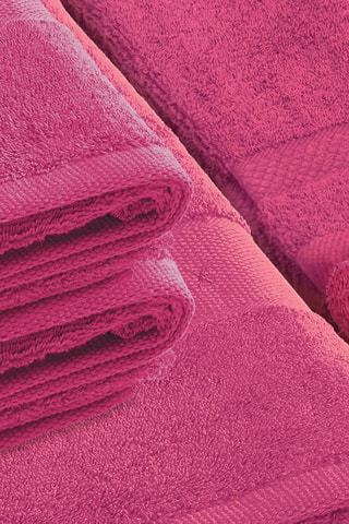 8 toallas y 4 manoplas Azur - Fucsia