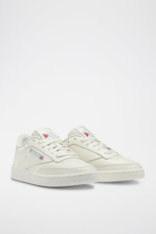 Sneakers in pelle Club C 85 - Bianco ed ecrù