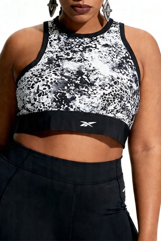 Top sportivo - Nero e bianco - Plus size
