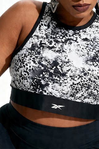 Top sportivo - Nero e bianco - Plus size