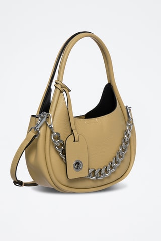 Sac à main en cuir Poésie - Jaune clair