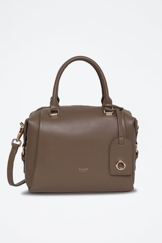 Sac à main en cuir Vodka - Doré et gris