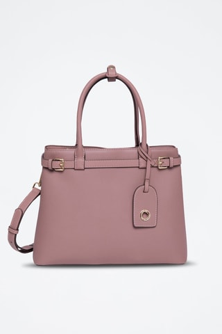 Sac à main en cuir Monaco - Doré et violet
