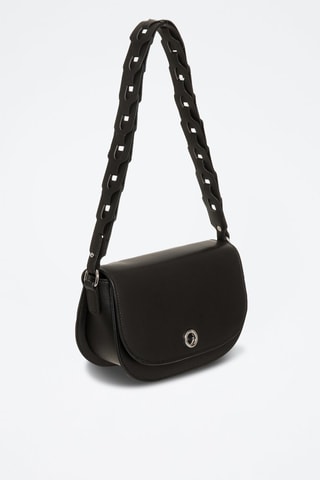 Sac porté épaule en cuir Gate - Noir