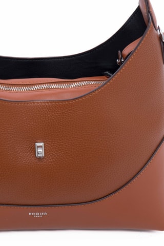 Sac porté épaule et pochette en cuir Cornus - Marron clair