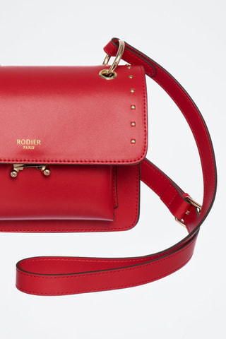Sac bandoulière en cuir Olaf - Rouge