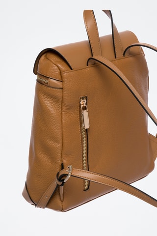 Sac à dos en cuir Marjolaine - Camel