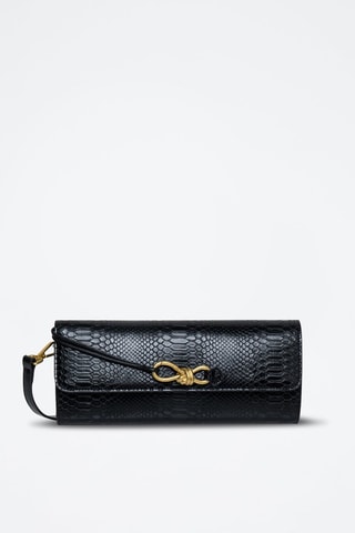 Sac bandoulière en cuir Cocktail - Doré et noir