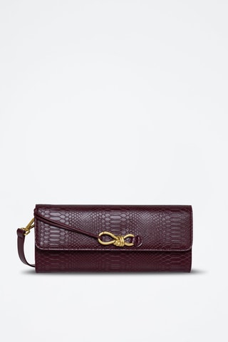Sac bandoulière en cuir Cocktail - Doré et rouge