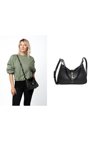 Sac bandoulière en cuir Nobolis - Noir